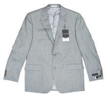 Ralph Lauren Lancaster Plaid Ultraflex Sport Coat Blazer 42 Long NWT Grey