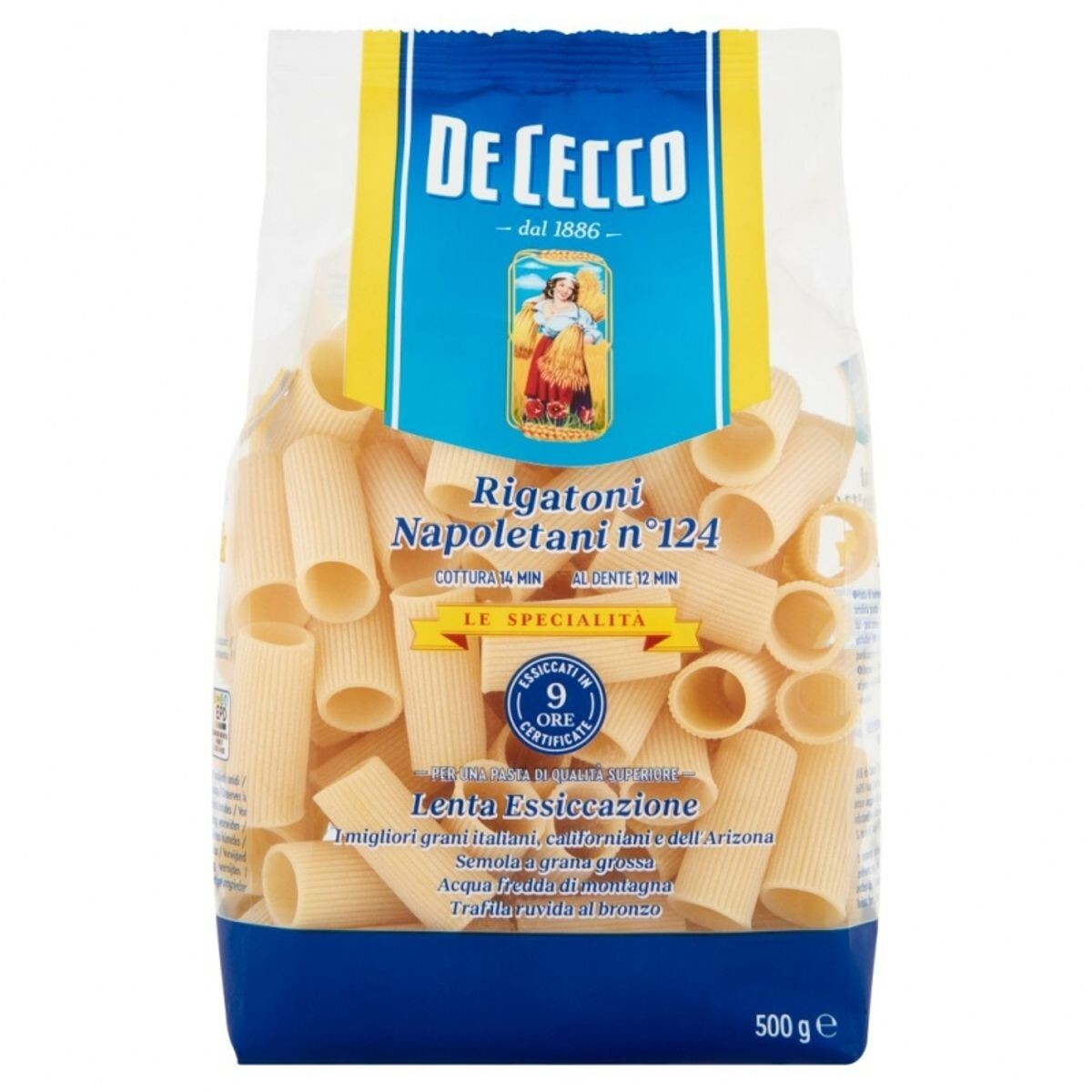 De Cecco Rigatoni Napoletani n° 124 500 Gr.