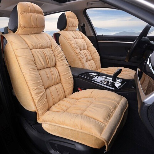 Plush cotton car seat cover for winter warmth and winter cushion protection