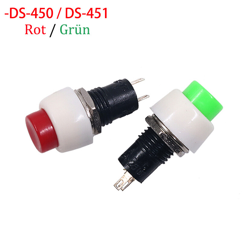 10x Print-Taster 12x12x7,4mm 4 Pin