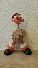 Witzige Holzfigur Sportler/Franzose/Rum&auml;ne.? 16 cm hoch.