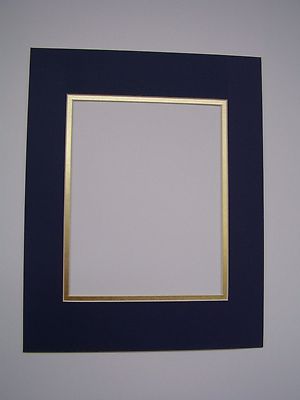 Picture Framing Mats 14x16 Diploma Photo Mat For 8x10 Dark Blue