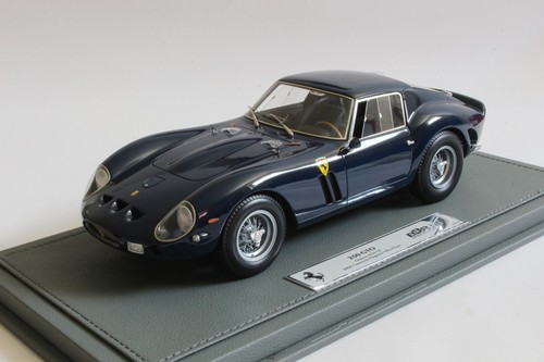 BBR BBR1807B1 Ferrari 250 GTO in dark blue with dust cover LE 108 1:18 - Bild 7 von 8