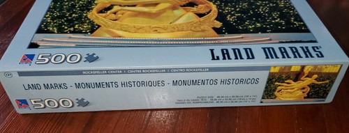 Sure-Lox Rockefeller Center New York 500 Piece Land Marks Puzzle Monuments New - Picture 2 of 3