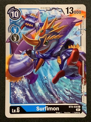 Surfimon | BT8-030 C | Common | Blau/Schwarz | Neu Erwachen | Digimon TCG