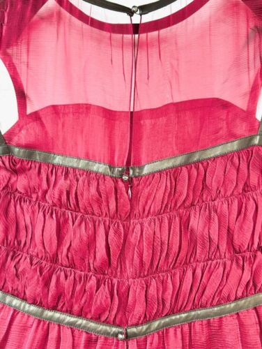 Chanel Vintage 2004 Red Holiday Barbie Sex City Midi Party Dress 34 36 2 4 Vtg S - Picture 13 of 24