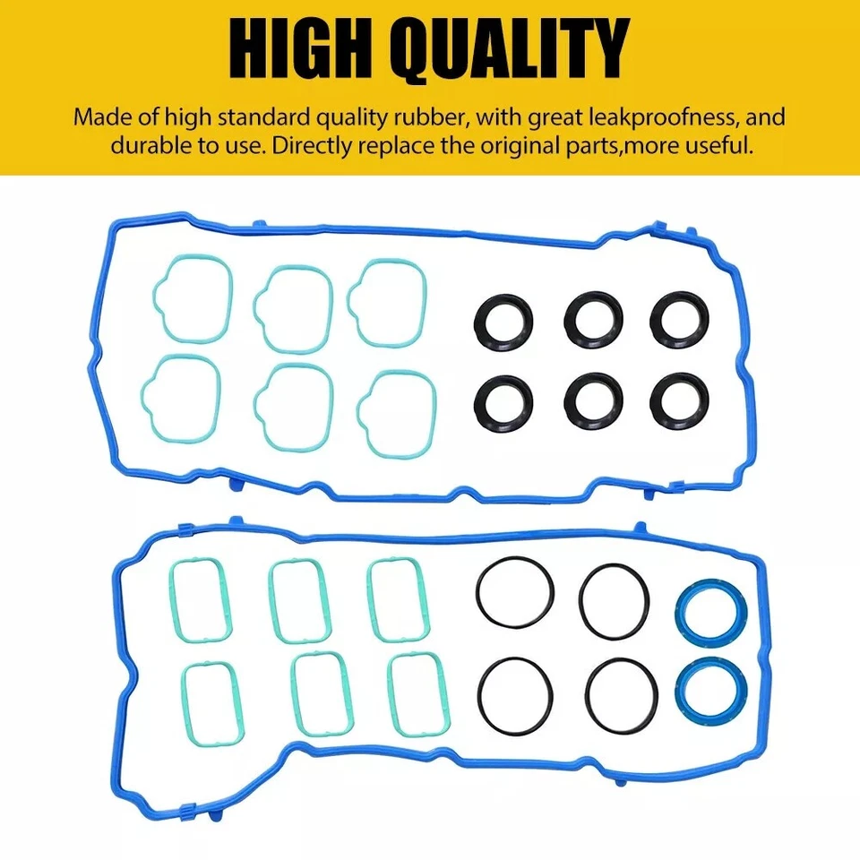 Valve Cover Gasket Set For Dodge Grand Caravan Journey 3.6L DOHC 24V 2011-2016 Foto 3 de 4