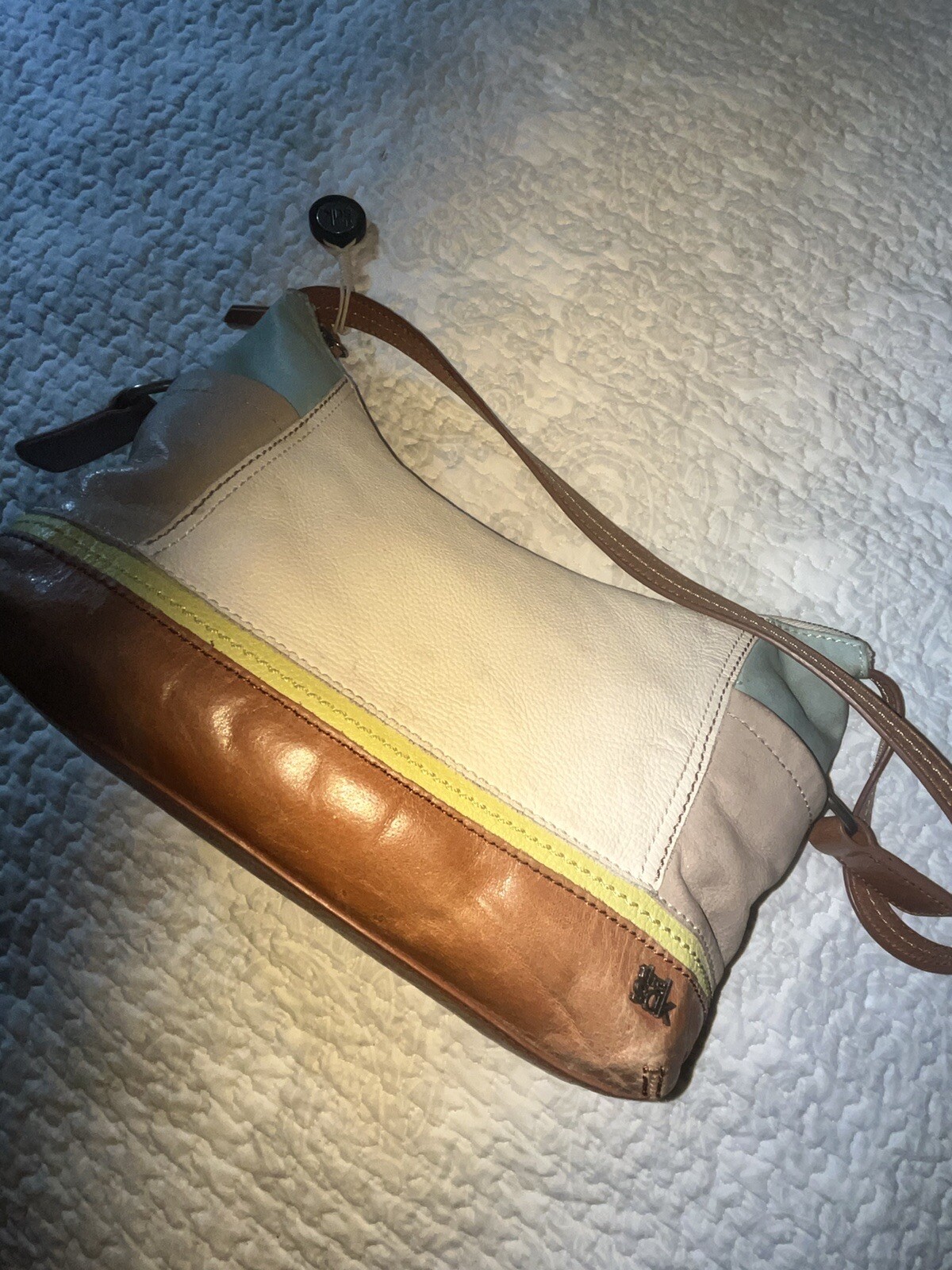 The Sak Kendra Leather Hobo Purse Shoulder Bag Multic… Gem