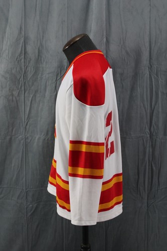 Clagary Flames Jersey (VTG) - Home White 22 by CCM - Men's Medium - Picture 4 of 9