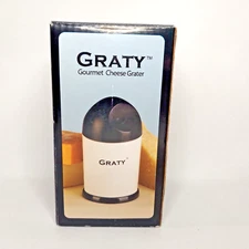 Graty Gourmet Cheese Grater Shredder Coarse and Fine Cheese New As Seen TV