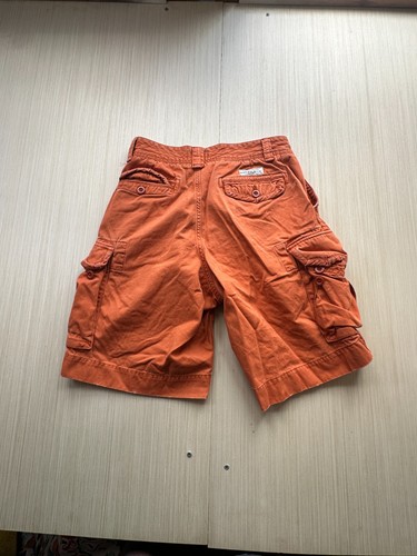 Polo Ralph Lauren Shorts Mens Orange Cargo Pockets Logo Outdoor Casual Zip Fly - Picture 4 of 4