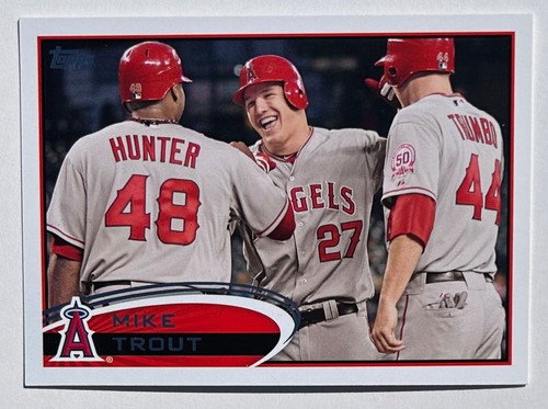 2012 Topps Mike Trout #446 Los Angeles Angles 2nd Year Card NM-MT