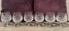 Vintage Waterford Crystal Alana Pattern Brandy 11 Oz Glasses - Set of 6