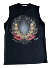 Front Sleeveless 100% Cotton S Nwot Givenchy Paris Rock Tee Shirt Black Motive