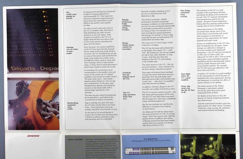 BOEING 727-200 MANUFACTURERS SALES BROCHURE SEAT MAP - Picture 4 of 5