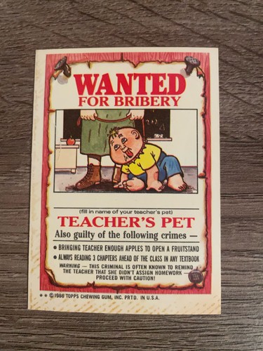 1986 Garbage Pail Kids Series 3 U-Pick Very good/excellent condition - Picture 112 of 168