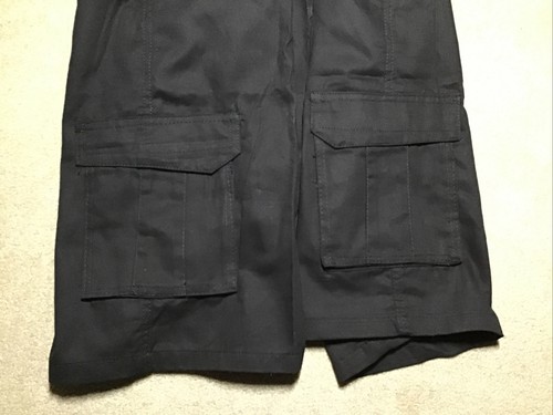 High Surf Mens Cargo Shorts Size 38/40 Expandable Waist Color Black New w/Tags - Picture 3 of 4