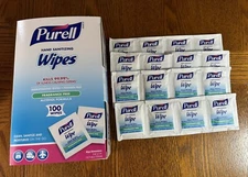 Purell Hand Sanitizing Alcohol Wipe Packet Box of 100 + 16 Extra - Expired 09/23