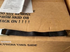 14" Black Straps - With Anchor Plate and Female End - No Male End - 25 Pieces 