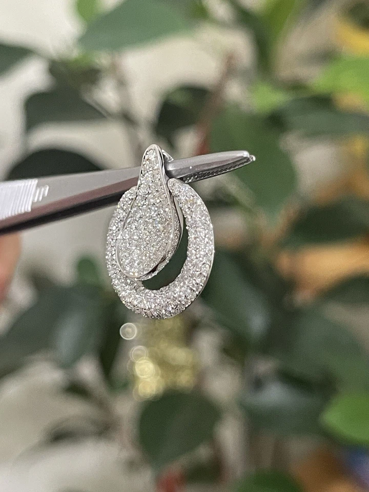 Pingente de diamante ouro 18K W 1,2 quilate 💎 - Imagem 3 de 4