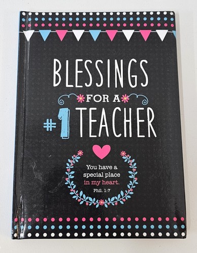 Blessings For A #1 Teacher Book (Hardcover) Christian Arts Gifts Affirmations