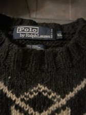 polo knit sweater l