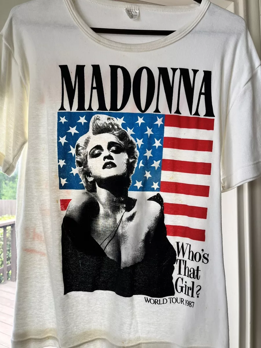 Vintage Rare 1987 MADONNA Who's That Girl World Tour T-shirt ...