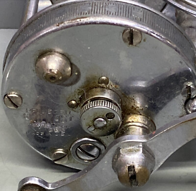 PFLUEGER SKILKAST No. 1953 Vintage Fishing Reel Marbled