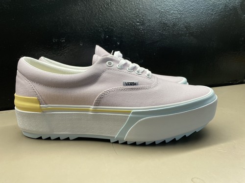 New Men’s VANS Era Stacked Platform Pastel Multi/True White Heavy Size Men 10