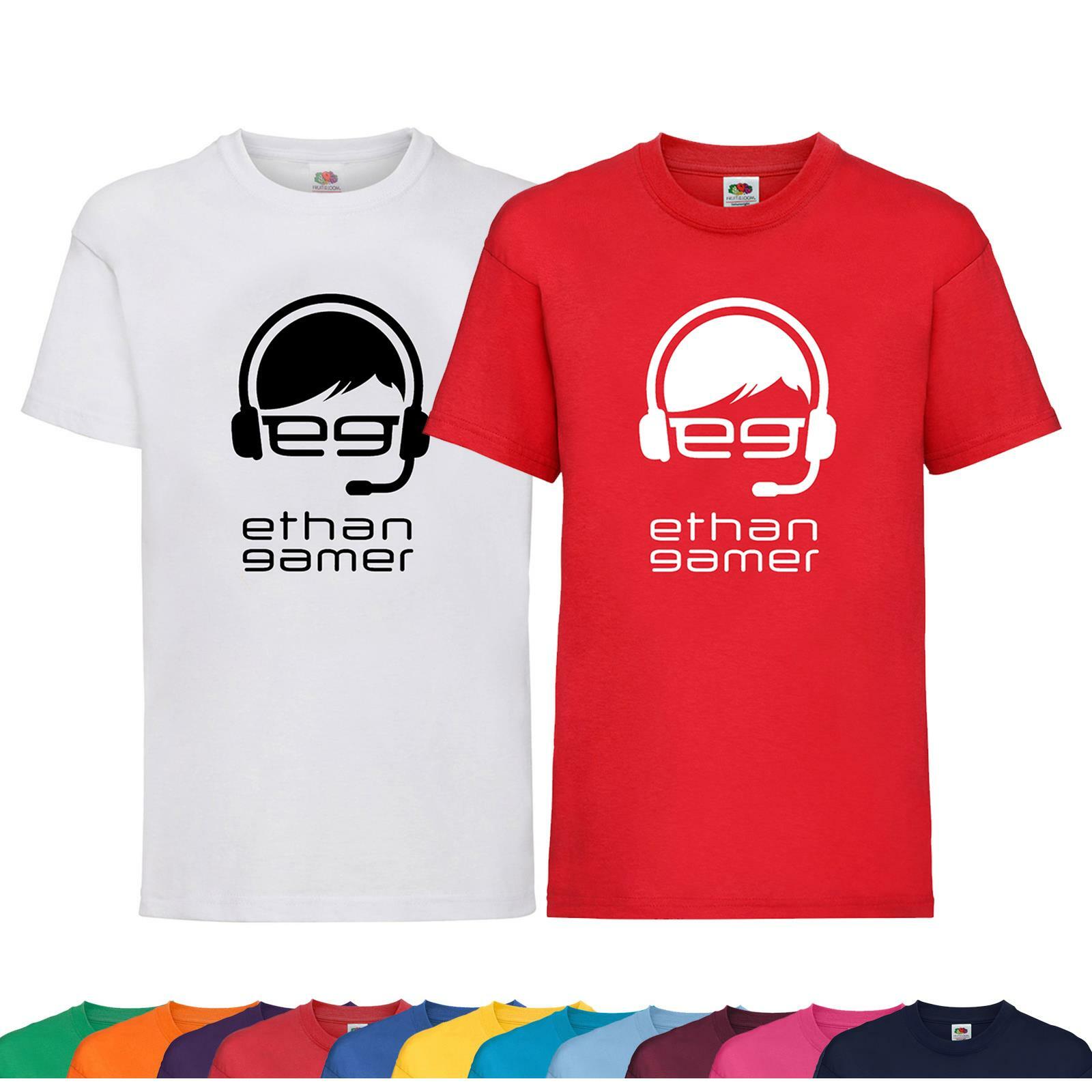 New Kids Boys Girls Ethan Gamer Youtuber T-Shirt Birthday Gift Childrens  Tee Top | eBay