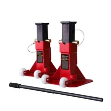 BIG RED Torin 22 Ton (44,000 lb) Capacity Heavy Duty Jack Stands Pin Style  Red