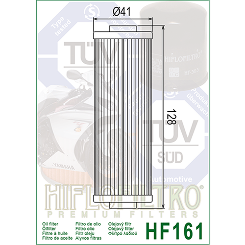 Hiflofiltro HF161 Oil Filter 5 Pack BMW R75, R45 N, R 1000 RS, R 1000 RT, R100 - Picture 2 of 2