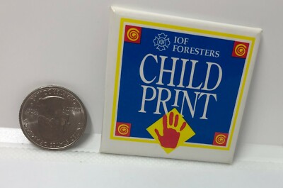 IOF Independent Order of Foresters Child Print Pin