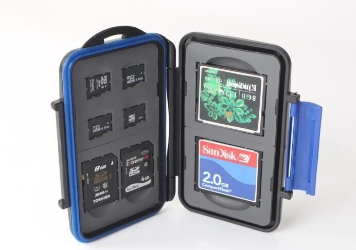 ZTC Micro Card Travel Case 4x microSD 2x SDHC 2x CF Rugged Waterproof/Shockproof