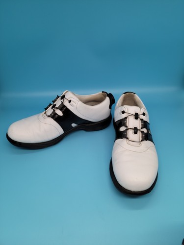 Dryjoys Tour Men's Leather Golf Shoes 