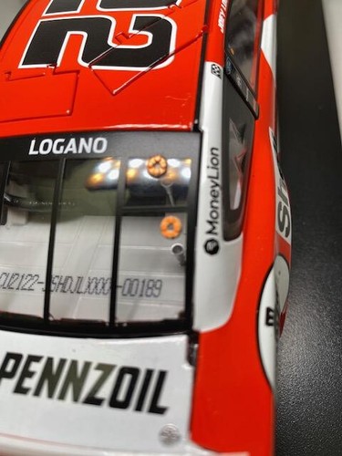 SIGNED IN RED 2021 JOEY LOGANO #22 DARLINGTON THROWBACK SHELL PENNZOIL 1/24 CAR - Picture 3 of 5