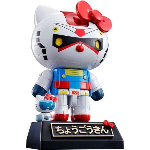 BANDAI Chogokin Kombinezon mobilny Gundam x Hello Kitty Malowany ruchomy Japonia używany - Zdjęcie 1 z 1