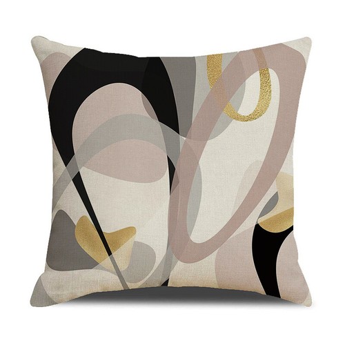 4Pc Boho Abstract Mid Century Pillow Case Minimalist Geometric Cushion Cover 18" - Picture 7 of 10
