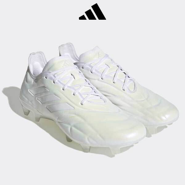 adidas COPA PURE 1 FG Soccer Cleats White x Zero Metallic adidas COPA PURE 1 FG Soccer Cleats White x Zero Metallic