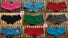 Damen Hotpants Totenkopf Kostüm Sexy Fasching Karneval kurze Hose Tabel GogoTanz