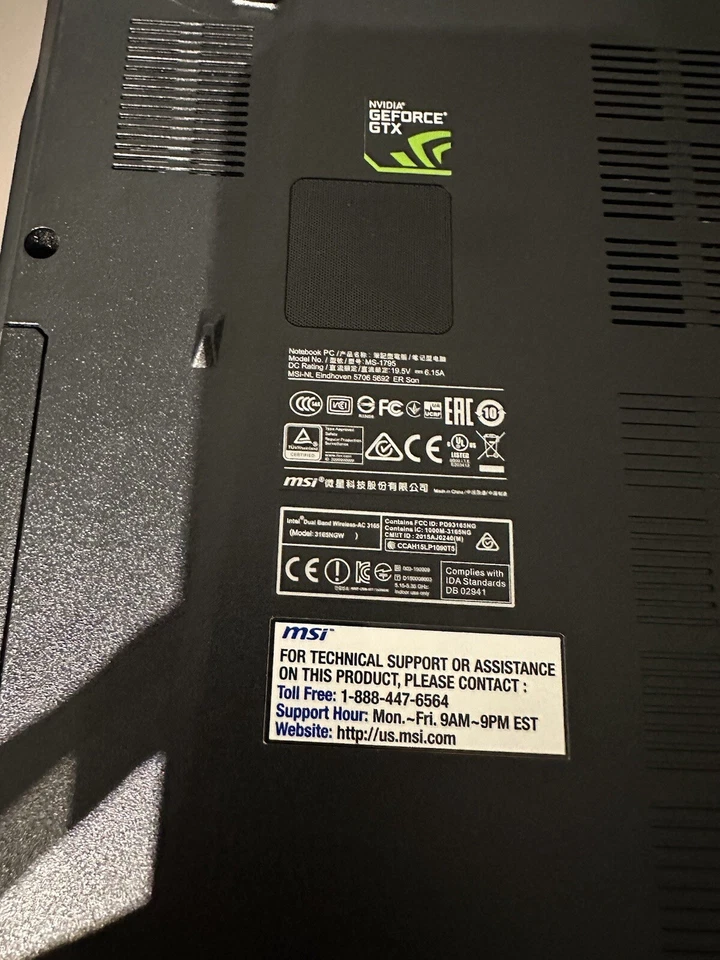 MSI Gaming Laptop 17.3” con scatola originale Gp72 Leopard Pro-694 NOTEBOOK GAMING - Immagine 2 di 4