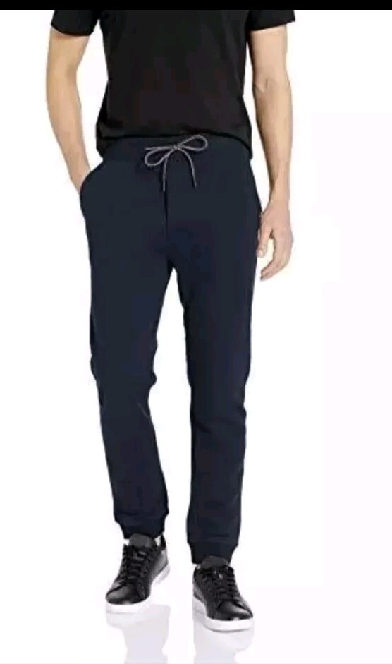 Tommy Hilfiger Mens Size XXL Essential Sweatpants Navy Pockets Ribbed Ankle