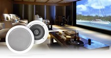 Pair Rockville HC655-16 6.5" 500 Watt In-Ceiling Home Theater Speakers 16 Ohm