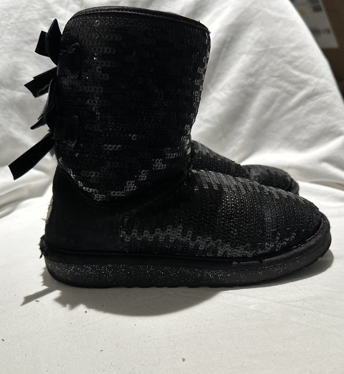 Mini Bailey Ugg Negras Lazos UGG Mini Bailey Bow II Botas Negras