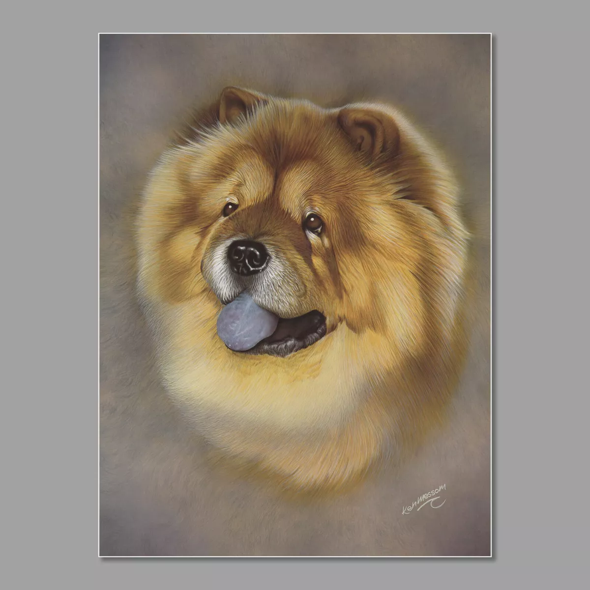 Chow Chow Dog Print approx 16 x 12 FREE UK POSTAGE eBay