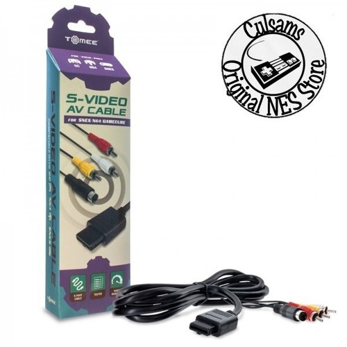 Tomee S-Video AV Cable for SNES Super Nintendo N64 GameCube - Picture 1 of 5