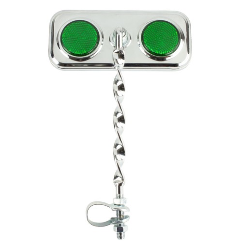 Lowrider Flat Twisted Chrome Rectangle Bicycle Mirror Beach Cruiser 8 Color - Picture 9 of 16