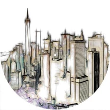 Slipmat Slip Mat Pad Felt for 12" Turntable LP DJ Record Player CITY IMPRESSION