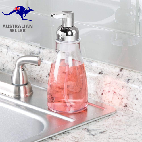 - Foaming Soap Dispenser for Bathroom or Kitchen - Clear/Chrome - 3 X 7.5 Inches - Picture 2 of 12