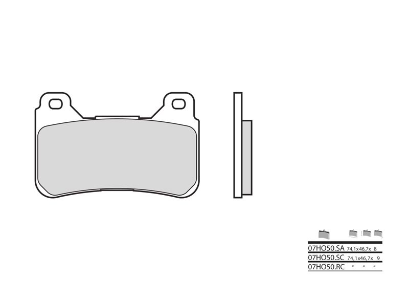 Plaquettes avant Brembo Honda CBR600 RR pour un freinage précis sur piste